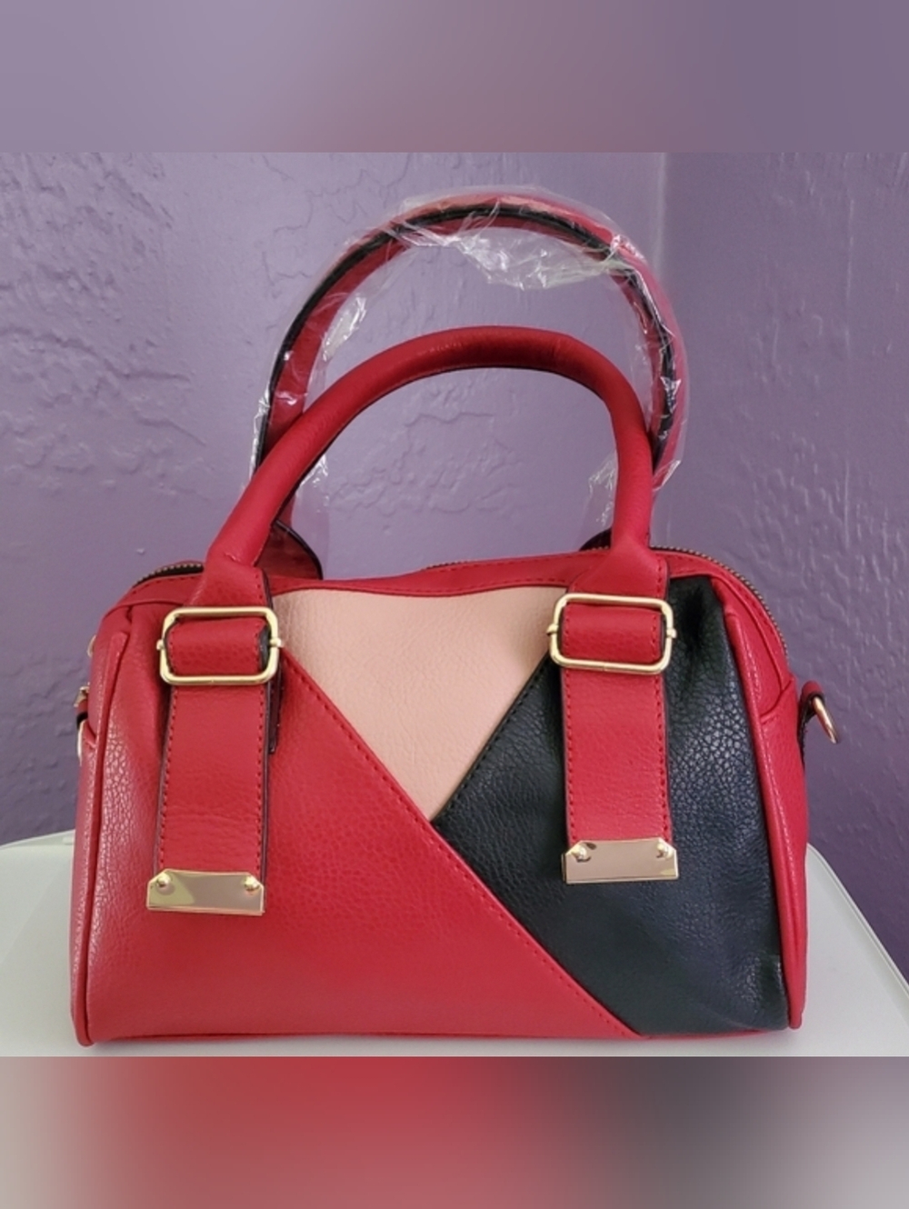 Retro Crossbody Handbag with Wristlet